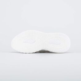 741089-12 Летние кроссовки сеточкой для девочки серебристый + белый фото №3