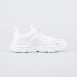 744243-11 Белые кроссовки с системой быстрой шнуровки для девочки белый фото №2