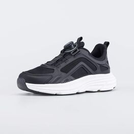 744243-12 Кроссовки с системой быстрой шнуровки для девочки черный