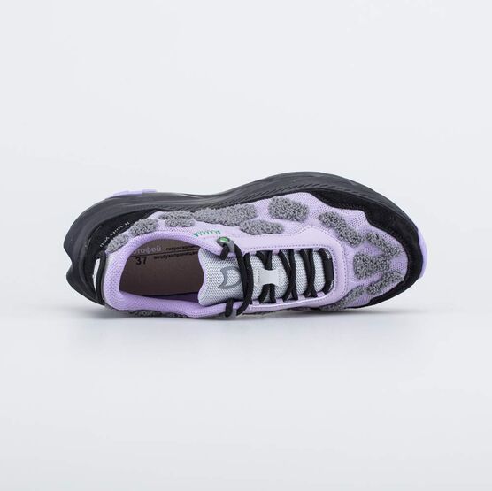 744250-11 Плюшевые кроссовки для девочки для девочки сиреневый + черный фото №4