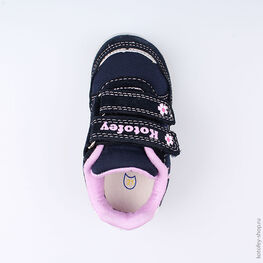 144089-71 Кроссовки для девочки син-сир фото №4