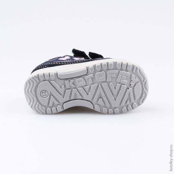 144089-71 Кроссовки для девочки син-сир фото №3