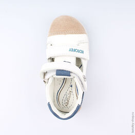 232076-22 Туфли для мальчики бел-беж фото №4