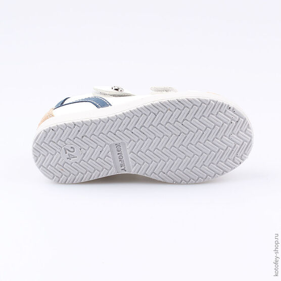 232076-22 Туфли для мальчики бел-беж фото №3
