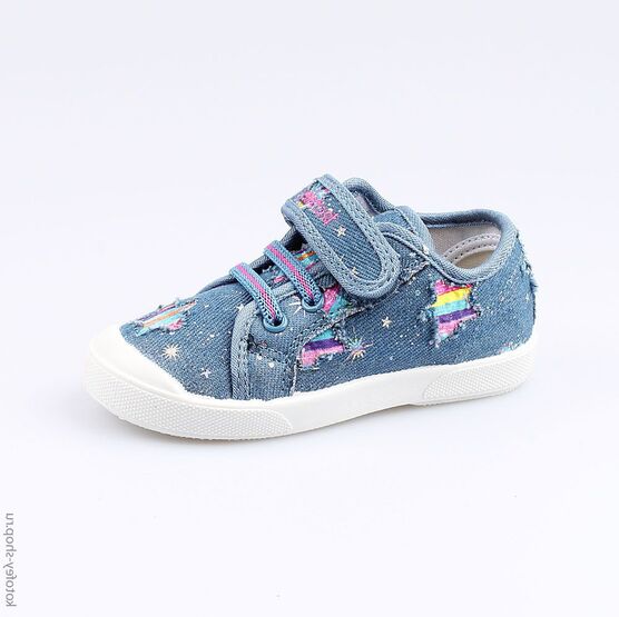 331054-11 Кеды для девочки голубой
