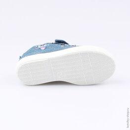 331054-11 Кеды для девочки голубой фото №3