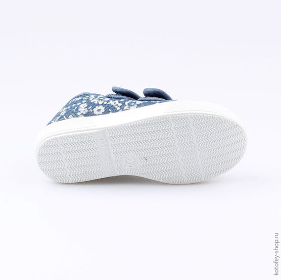 331066-12 Кеды для девочки светло-синий фото №3