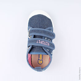 331066-12 Кеды для девочки светло-синий фото №4