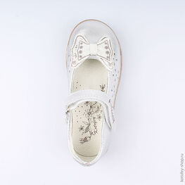 332078-22 Туфли для девочки серебрист. фото №4