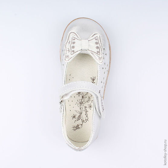 332078-22 Туфли для девочки серебрист. фото №4