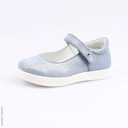 332106-22 Туфли для девочки голубой