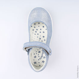332106-22 Туфли для девочки голубой фото №4