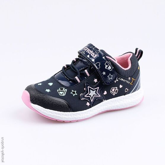 344171-72 Кроссовки для девочки син-роз