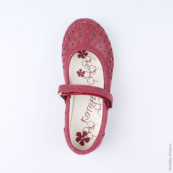 432111-20 Туфли для девочки бордовый фото №4