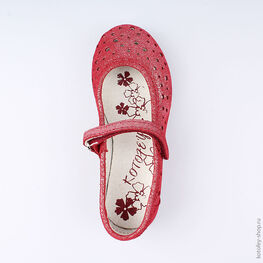 432111-28 Туфли для девочки бордовый фото №4