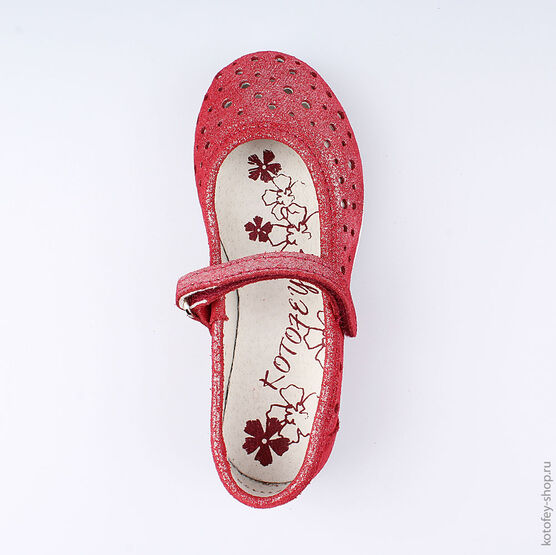 432111-28 Туфли для девочки бордовый фото №4