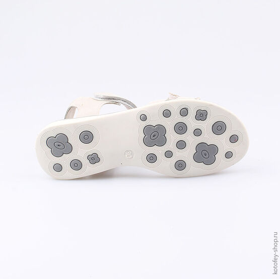 522106-22 Босоножки для девочки бежевый фото №3