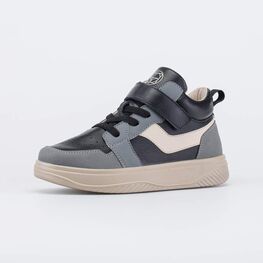 752288-14 Кожаные ботинки-кеды Драйвер стиля для мальчики серый,черный,бежевый