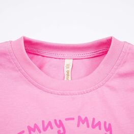 07802048-43 Футболка из кулирки Три кота розовый для девочки розовый фото №4
