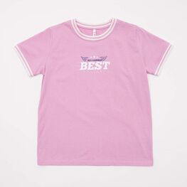 07802058-40 Футболка из кулирки для девочки розовый для девочки розовый