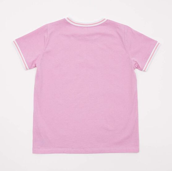 07802058-40 Футболка из кулирки для девочки розовый для девочки розовый фото №2