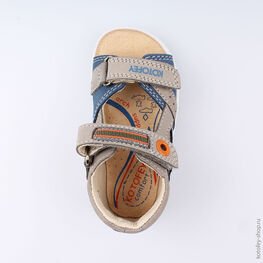 122078-26 Сандалии для мальчики син-сер фото №4