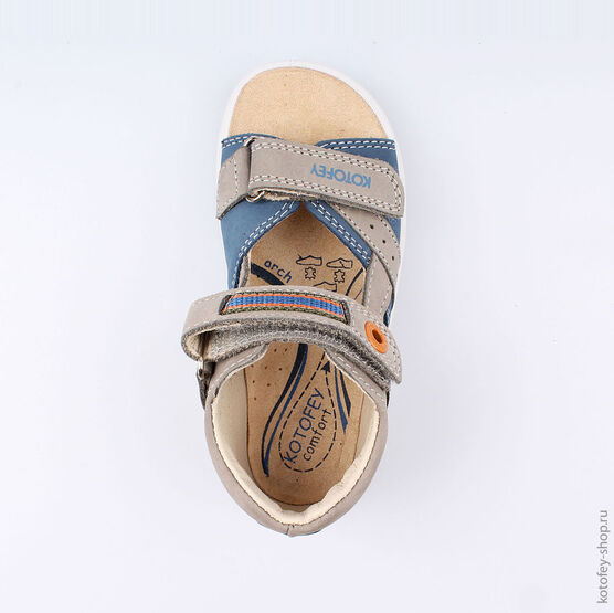 322024-26 Сандалии для мальчики син-сер фото №4