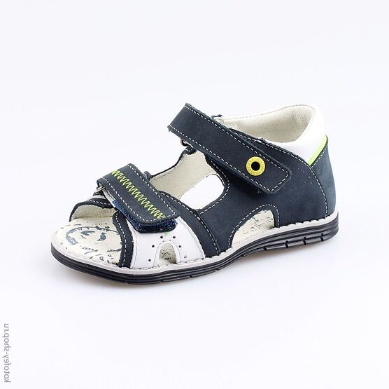 322028-24 Сандалии для мальчики син-бел