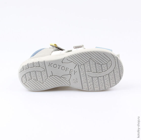 322057-21 Сандалии для мальчики сер-бел фото №3