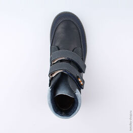 652053-33 Ботинки для мальчики светло-синий фото №4