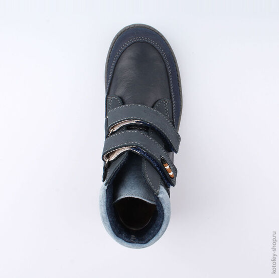 652053-33 Ботинки для мальчики светло-синий фото №4