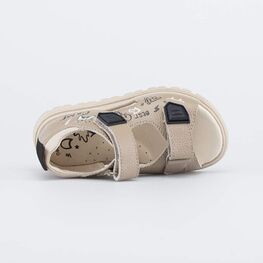 322193-22 Сандалии на липучках Игра для мальчики бежевый + черный фото №4