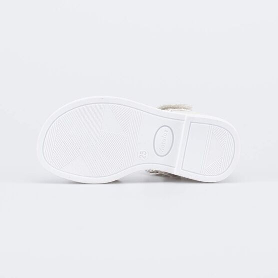 323075-22 Нарядные босоножки для девочки для девочки бежевый фото №3