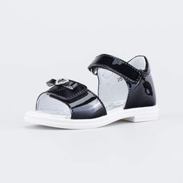 323075-23 Нарядные босоножки для девочки для девочки черный