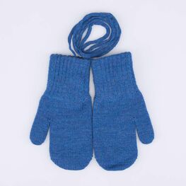 07721234-40 Варежки детские однослойные синий для мальчики синий