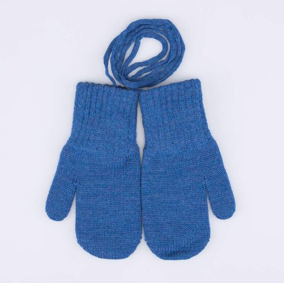 07721234-40 Варежки детские однослойные синий для мальчики синий