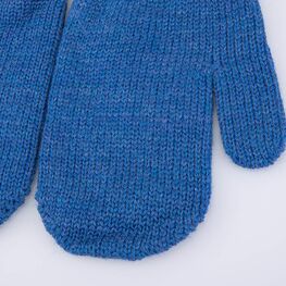 07721234-40 Варежки детские однослойные синий для мальчики синий фото №2