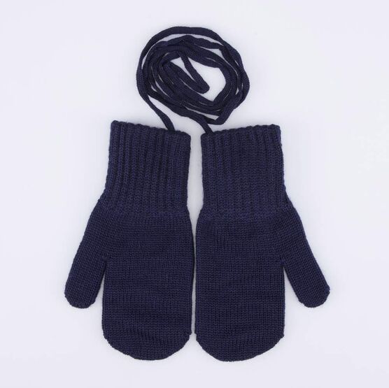 07721234-41 Варежки детские однослойные темно-синий для мальчики т.син