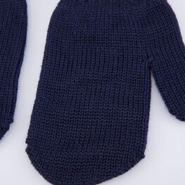 07721234-41 Варежки детские однослойные темно-синий для мальчики т.син фото №2