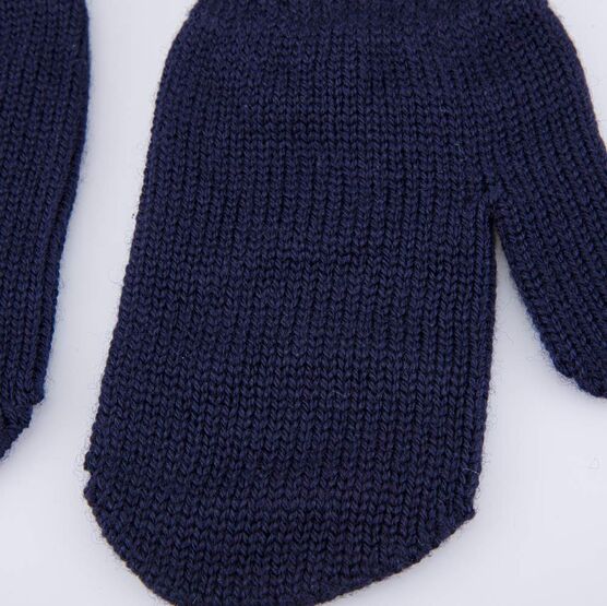 07721234-41 Варежки детские однослойные темно-синий для мальчики т.син фото №2