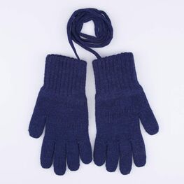 07721242-40 Перчатки детские двухслойные темно-синий для мальчики темно-синий