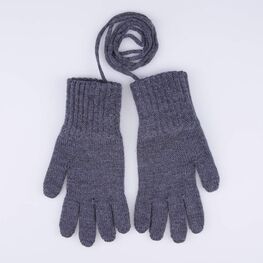 07722247-42 Перчатки из шерсти мериноса темно-серый для мальчики темно-серый