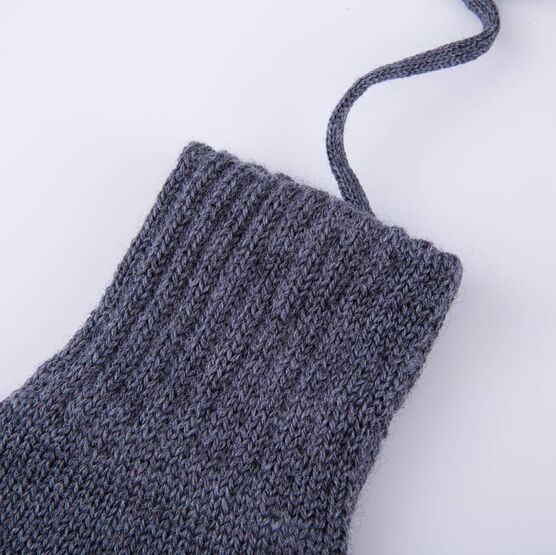 07722247-42 Перчатки из шерсти мериноса темно-серый для мальчики темно-серый фото №2