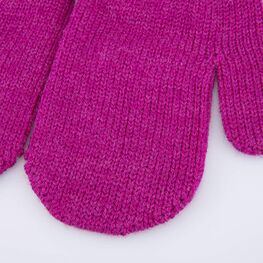 07821185-40 Варежки детские однослойные фуксия для девочки фуксия фото №2