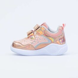 344270-72 Кроссовки с LED-подсветкой на подошве для девочки бронзовый фото №2