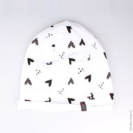 07811051-00 Шапка одинарная белая для девочки белый