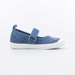 231187-11 Кеды на липучке Бабочки для девочки голубой фото №2