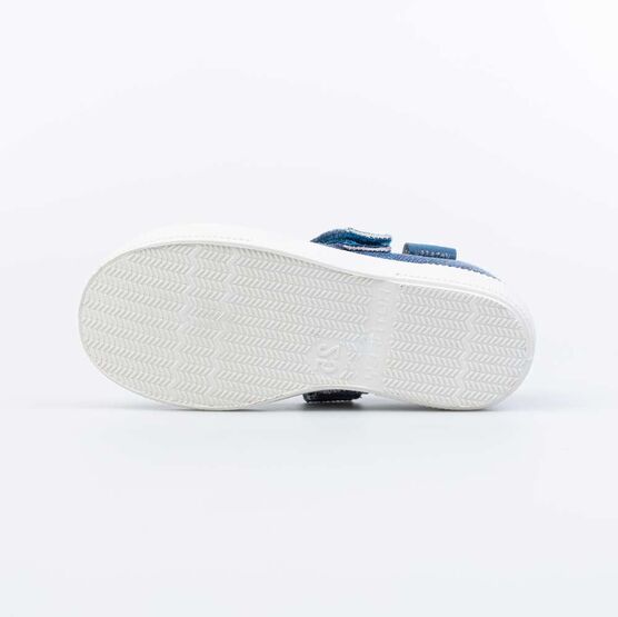 231187-11 Кеды на липучке Бабочки для девочки голубой фото №3