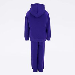 07864066-40 Костюм из футера фиолетовый для девочки фиолетовый фото №3