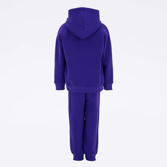 07864066-40 Костюм из футера фиолетовый для девочки фиолетовый фото №3